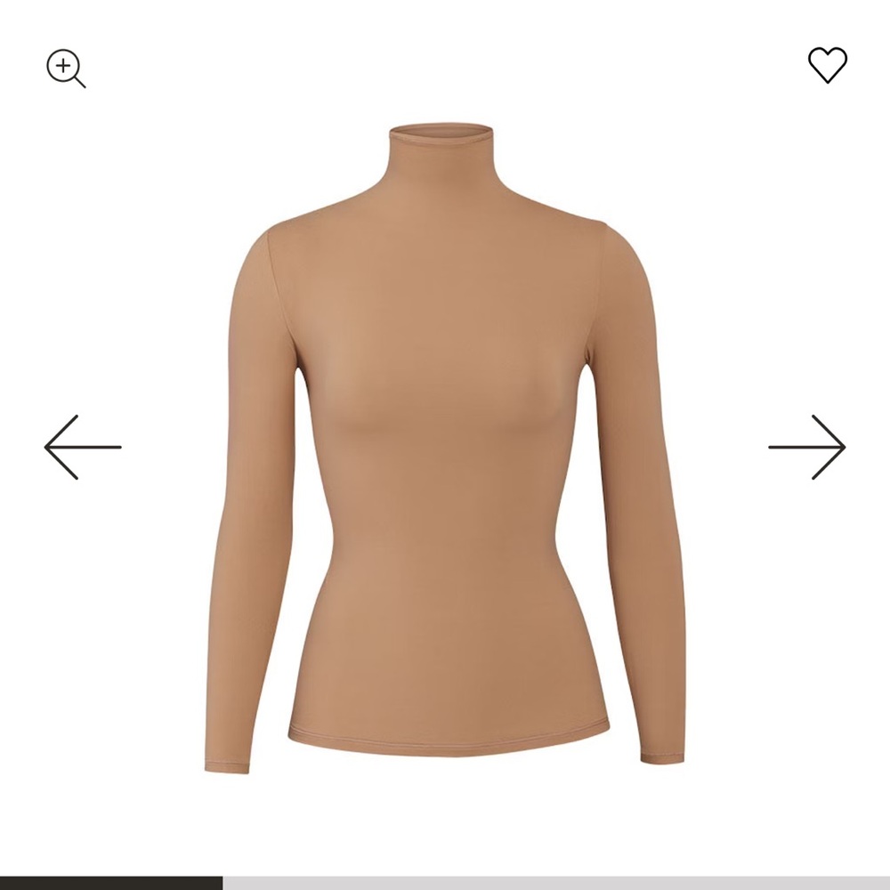 SKIMS Fits Everybody Turtleneck Top in the color Ochre NWT
